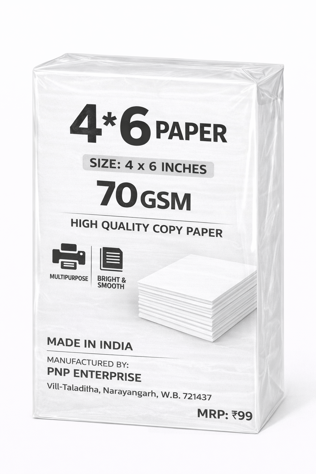 4*6 Paper_70 GSM